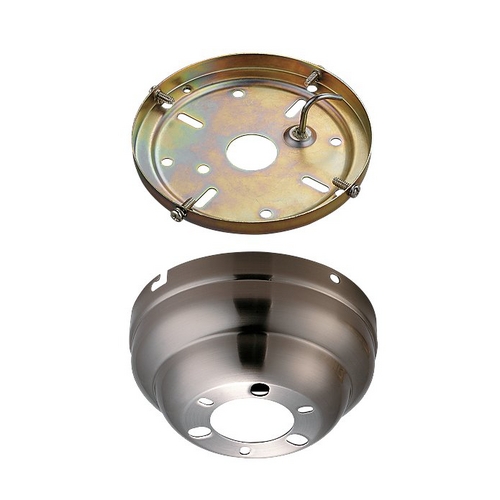Generation Lighting Fan Collection Flush Mount Canopy in Brushed Steel by Visual Comfort & Co Fan Collection MC90BS