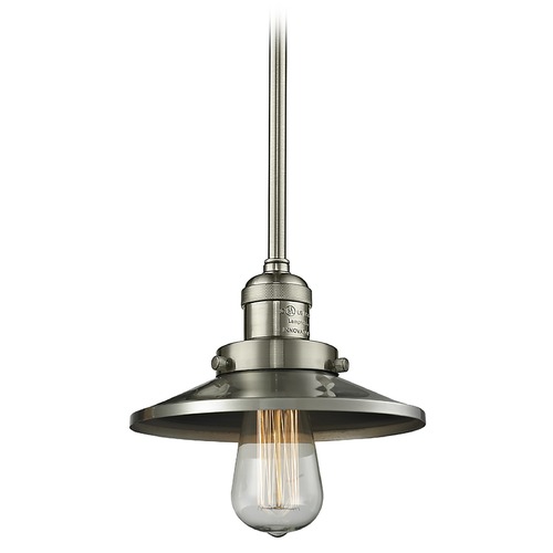 Innovations Lighting Railroad Brushed Satin Nickel Mini Pendant by Innovations Lighting 201S-SN-M2