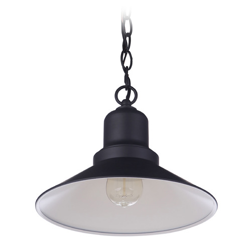 Craftmade Lighting Singleton Midnight Barn Light with Coolie Shade by Craftmade Lighting ZA5401-MN