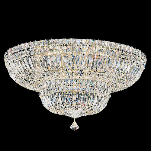 Schonbek Lighting Schonbek Worldwide Lighting Petit Crystal Deluxe Aurelia Flushmount Light 5895-211R