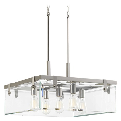 Progress Lighting Glayse Brushed Nickel Pendant by Progress Lighting P500074-009
