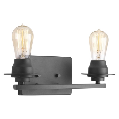 Progress Lighting Debut Graphite 2-Light Bathroom Light by Progress Lighting P300009-143