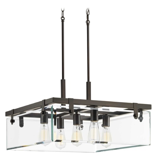 Progress Lighting Glayse Antique Bronze Pendant by Progress Lighting P500074-020