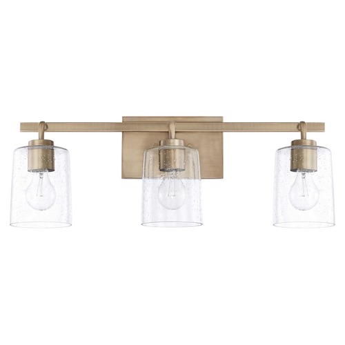 HomePlace by Capital Lighting Greyson 25-Inch Vanity Light in Aged Brass by HomePlace by Capital Lighting 128531AD-449