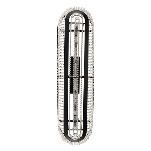 Allegri Lighting Allegri Crystal Terzo Matte Black & Polished Chrome Island Light with Bowl / Dome Shade 037361-052-FR001