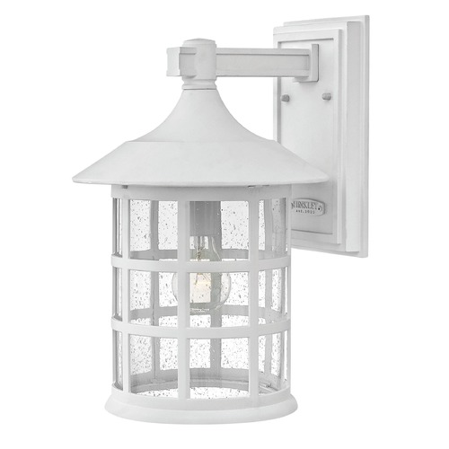 Hinkley Seeded Glass Outdoor Wall Light Classic White by Hinkley Lighting 1805CW