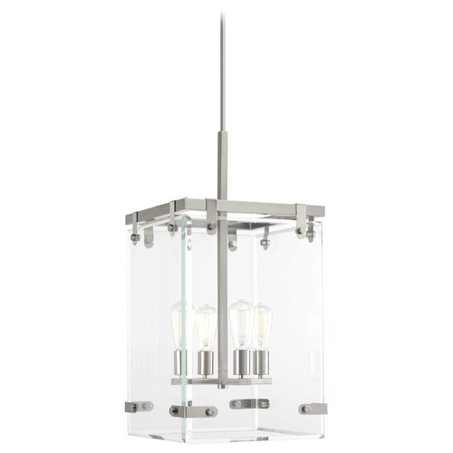 Progress Lighting Glayse Brushed Nickel 4-Light Pendant by Progress Lighting P500095-009