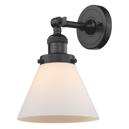 Innovations Lighting Large Cone Oil Rubbed Bronze Sconce by Innovations Lighting 203-OB-G41