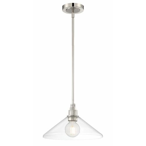 Norwell Lighting Charis Pendant in Polished Nickel & Brushed Nickel 6331-PNBN-CL