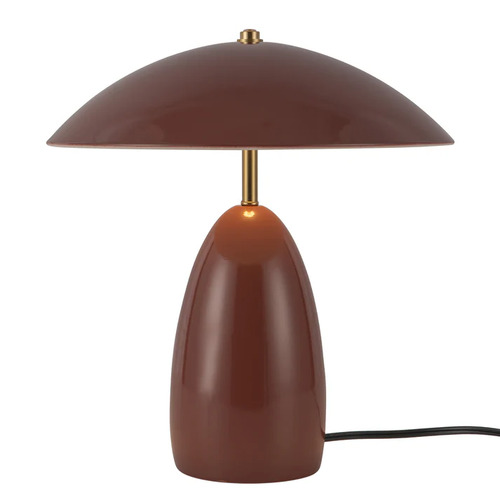 Alora Lighting Alora Lighting Poppy Burgundy LED Table Lamp with Bowl / Dome Shade TL437012BGD