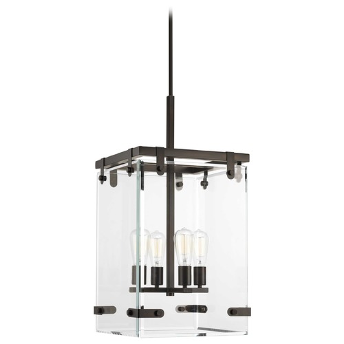 Progress Lighting Glayse Antique Bronze 4-Light Pendant by Progress Lighting P500095-020