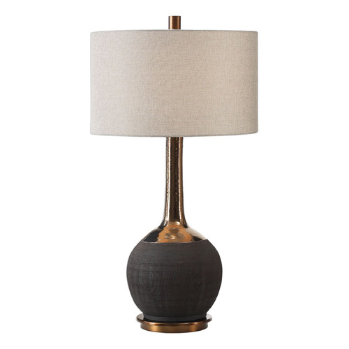 Uttermost Lighting Arnav 32-Inch Table Lamp in Black & Bronze by Uttermost Lighting 27779