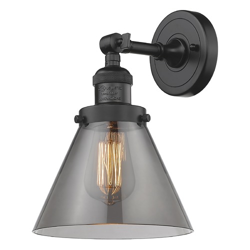 Innovations Lighting Large Cone Oil Rubbed Bronze Sconce by Innovations Lighting 203-OB-G43