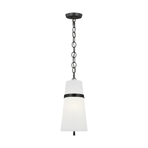 Visual Comfort Studio Collection Alexa Hampton Cordtlandt 8.25-Inch Aged Iron Pendant by Visual Comfort Studio AP1161AI