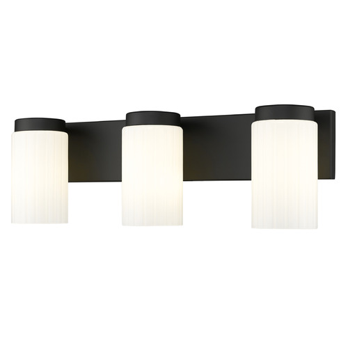 Z-Lite Z-Lite Burk Matte Black Bathroom Light 746-3V-MB