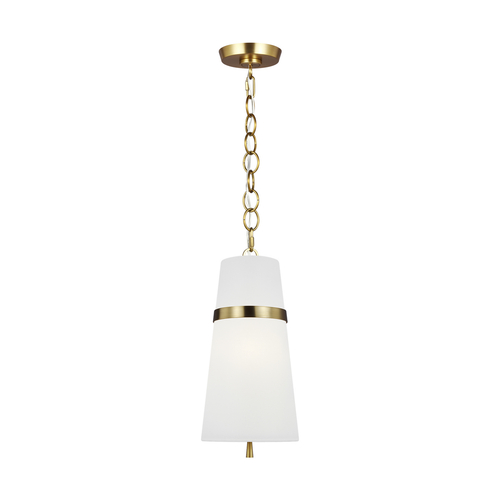 Visual Comfort Studio Collection Alexa Hampton Cordtlandt 8.25-Inch Burnished Brass Pendant by Visual Comfort Studio AP1161BBS