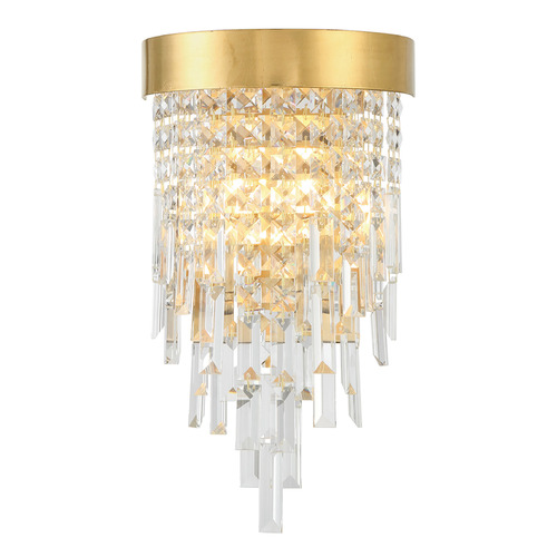 Crystorama Lighting Crystorama Lighting Winfield Antique Gold Sconce WIN-212-GA-CL-MWP