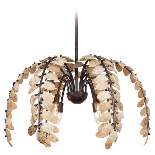 Savoy House Savoy House Lighting Breegan Jane Grecian Champagne Mist with Coconut Shell Chandelier 1-2579-6-26