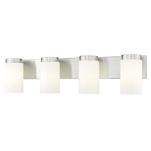 Z-Lite Z-Lite Burk Brushed Nickel Bathroom Light 746-4V-BN