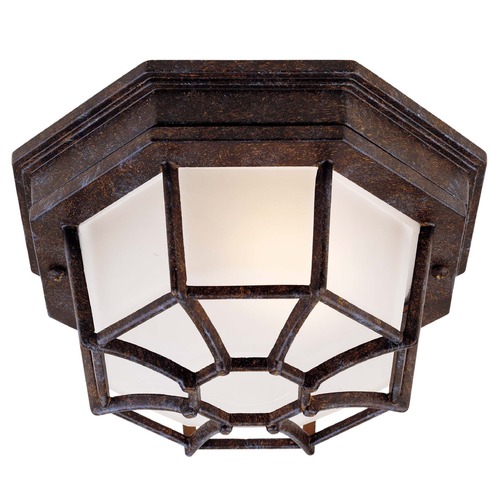 Savoy House Exterior Collections Outdoor Flush Mount in Rustic Bronze by Savoy House 5-2066-72