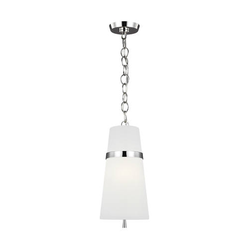 Visual Comfort Studio Collection Alexa Hampton Cordtlandt 8.25-Inch Polished Nickel Pendant by Visual Comfort Studio AP1161PN