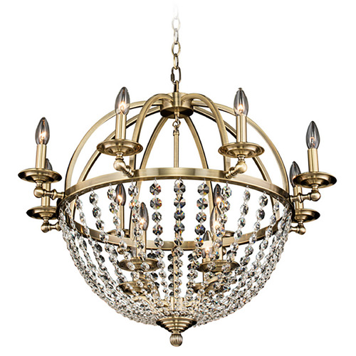 Allegri Lighting Allegri Crystal Pendolo Brushed Champagne Gold Chandelier 037771-038-FR001