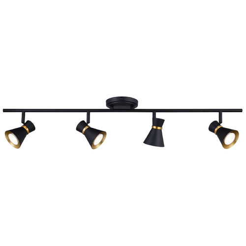 Vaxcel Lighting Vaxcel Lighting Alto Matte Black & Satin Brass LED Directional Spot Light C0287