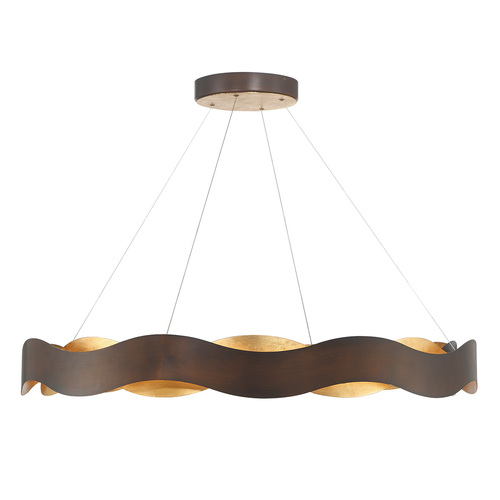 Eurofase Lighting Vaughan 46-Inch LED Chandelier in Bronze & Gold by Eurofase Lighting 46462-015