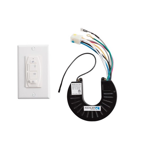 Kichler Lighting Six-Speed DC Wall Control System in White by Kichler Lighting 370100WH