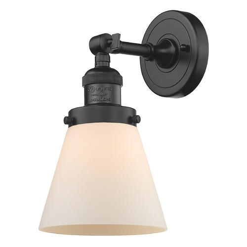 Innovations Lighting Small Cone Oil Rubbed Bronze Sconce by Innovations Lighting 203-OB-G61