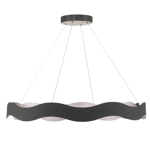 Eurofase Lighting Vaughan 46-Inch LED Chandelier in Silver & Black by Eurofase Lighting 46462-022