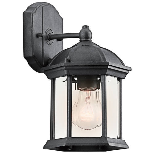 Kichler Lighting Barrie 10.25-Inch Outdoor Wall Light in Black by Kichler Lighting 49183BK