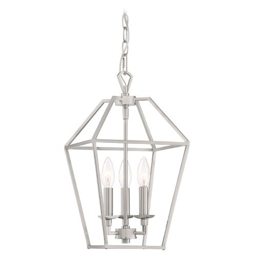 Quoizel Lighting Aviary Brushed Nickel 3-Light Pendant by Quoizel Lighting AVY5203BN