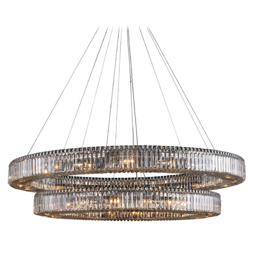 Allegri Lighting Allegri Crystal Rondelle Polished Chrome Pendant Light 11720-010-FR001