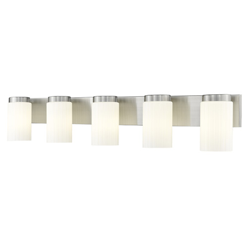 Z-Lite Z-Lite Burk Brushed Nickel Bathroom Light 746-5V-BN