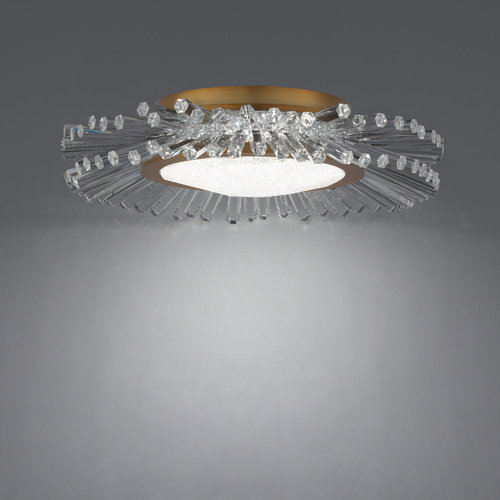 Schonbek Beyond Benediction 15-In Crystal LED Flush Mount in Brass by Schonbek Beyond BFM46215-AB