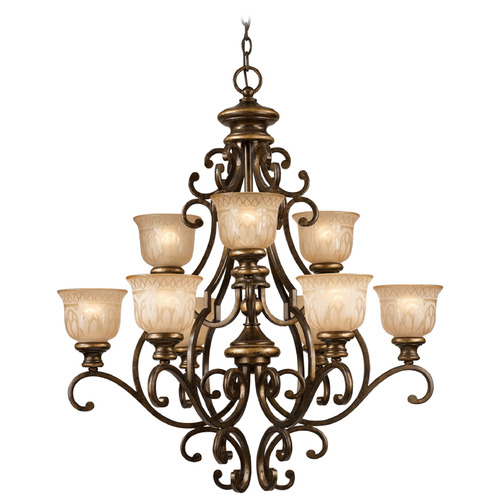 Crystorama Lighting Crystorama Lighting Norwalk Bronze Umber Chandelier 7409-BU