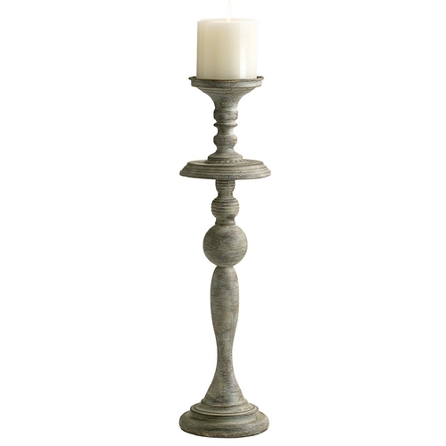 Cyan Design Bach Distressed Antiqued White Candle Holder by Cyan Design 04294
