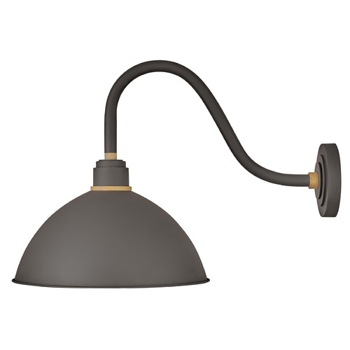Hinkley Foundry 16-Inch Wide Museum Bronze & Brass Barn Light by Hinkley Lighting 10645MR