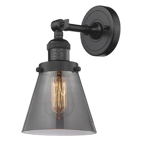 Innovations Lighting Small Cone Oil Rubbed Bronze Sconce by Innovations Lighting 203-OB-G63