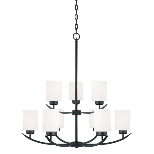 HomePlace by Capital Lighting Dixon 2-Tier Chandelier in Black by HomePlace by Capital Lighting 415291MB-338