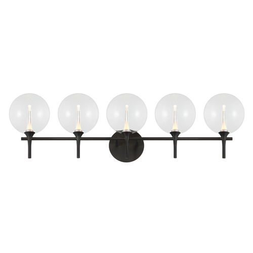 Eurofase Lighting Lissa 5-Light LED Vanity Light in Matte Black by Eurofase Lighting 48921-015