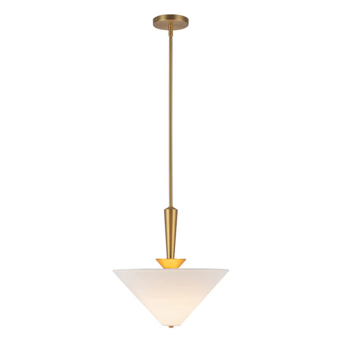 Alora Lighting Alora Lighting Bridgette Brushed Gold Pendant Light with Conical Shade PD497016BGWL