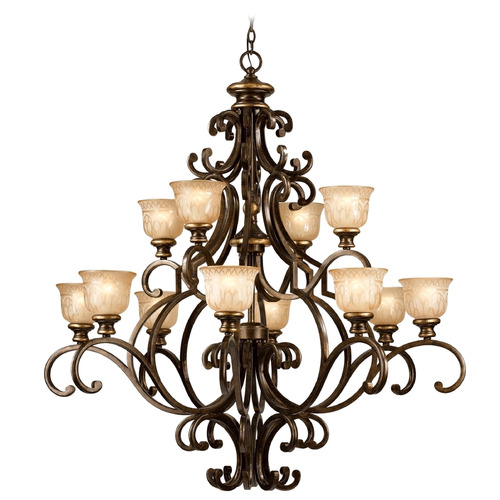 Crystorama Lighting Crystorama Lighting Norwalk Bronze Umber Chandelier 7412-BU