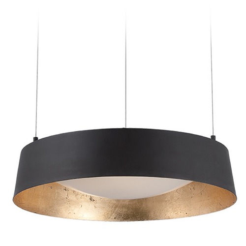 Modern Forms by WAC Lighting Gilt 18-Inch LED Pendant in Gold Leaf & Bronze by Modern Forms PD-51318-GL