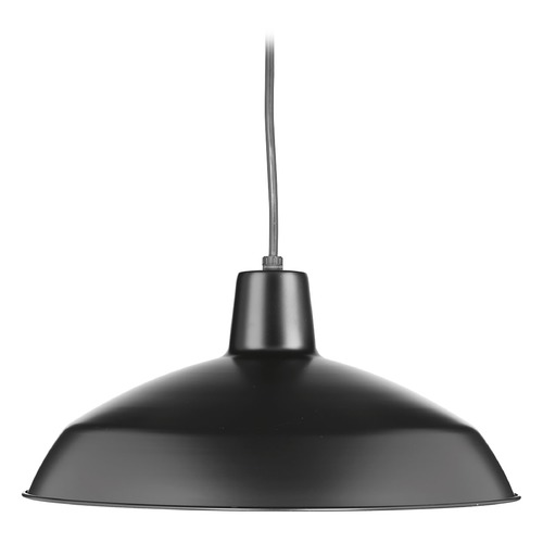 Progress Lighting Farmhouse Barn Light Pendant in Black by Progress Lighting P5094-31