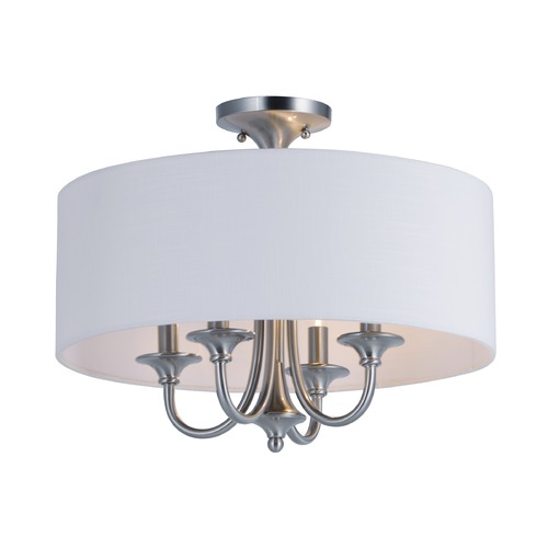 Maxim Lighting Bongo Satin Nickel Semi-Flush Mount by Maxim Lighting 10013WLSN