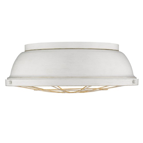 Golden Lighting Bartlett French White Flush Mount by Golden Lighting 7312-FM16FW