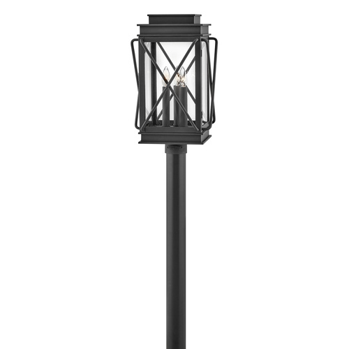 Hinkley Montecito Medium Post Top Lantern in Museum Black by Visual Comfort by Hinkley Lighting 11191MB