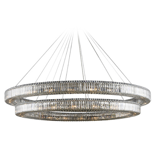 Allegri Lighting Allegri Crystal Rondelle Polished Chrome Pendant Light 11722-010-FR001